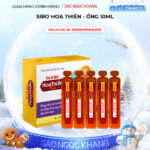 Siro ăn ngon Hoa Thiên Hộp 20 ống 10ml giúp bé ăn ngon, hổ trợ phát triển trí não, tăng sức đề kháng của bé