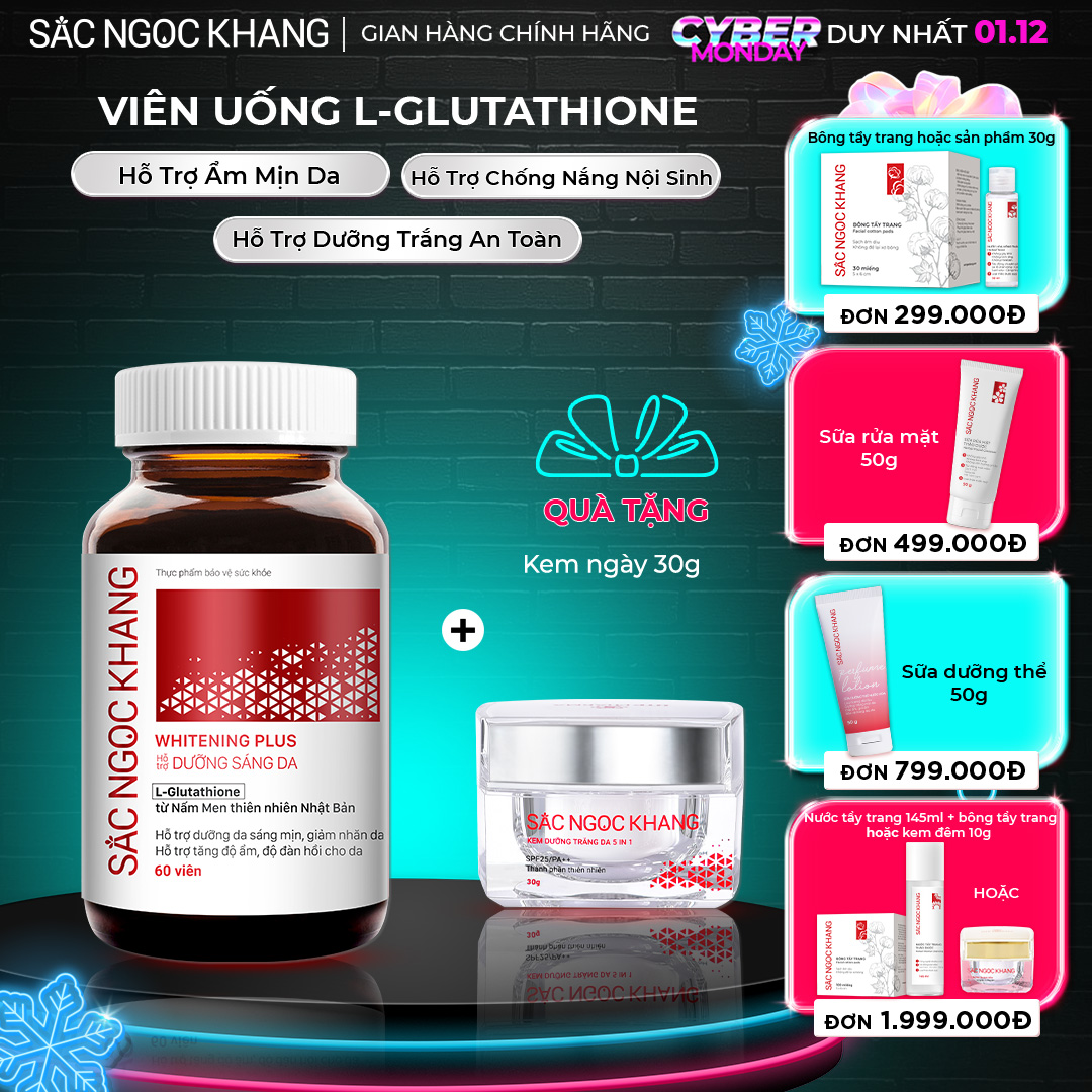 1731133421801540568 Viên Uống Glutathione Dưỡng Trắng Da Vượt Trội 60 viên - Ảnh 1