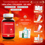 Viên Uống Collagen Dipeptide Hỗ Trợ Mờ Nếp Nhăn, Dưỡng Da Ẩm Mịn Sắc Ngọc Khang 120 viên