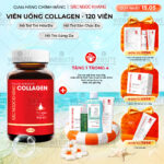 Viên Uống Collagen Dipeptide Hỗ Trợ Mờ Nếp Nhăn, Dưỡng Da Ẩm Mịn Sắc Ngọc Khang 120 viên