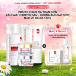 Combo 7 Sản Phẩm Chăm Sóc Da Toàn Diện Chuyên Sâu Sắc Ngọc Khang (Nước Tẩy Trang Thảo Dược, Sữa Rửa Mặt Thảo Dược, Nước Hoa Hồng Thảo Dược, Serum Siêu Dưỡng Trắng Vitamin C, Kem Dưỡng Da 5 In 1, Kem Dưỡng Ban Đêm, Kem Chống Nắng)