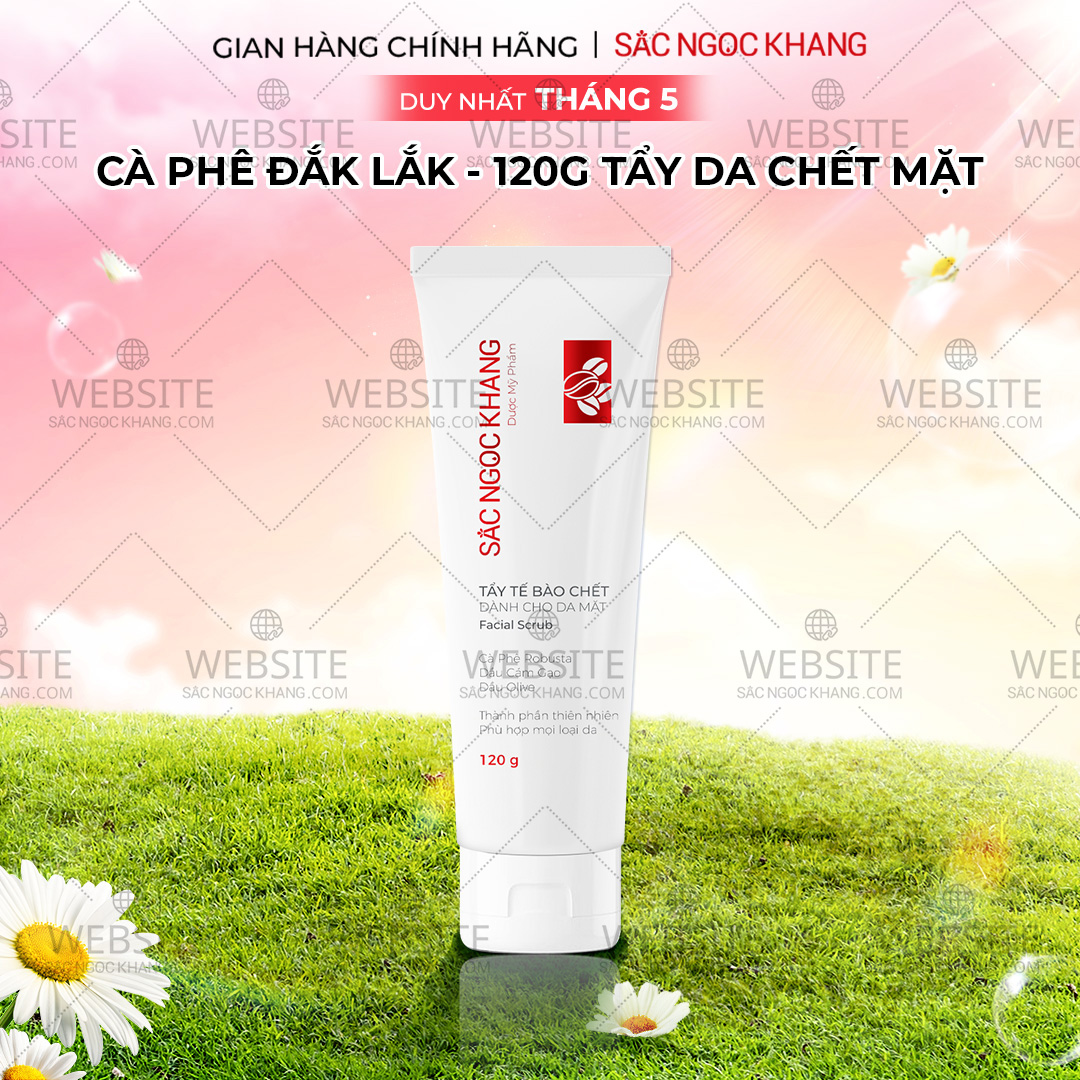1729636992310545368 Tẩy Tế Bào Chết Cà Phê Dành Cho Da Mặt Sắc Ngọc Khang (Facial Scrub) (Tuýp 120 g) - Ảnh 1