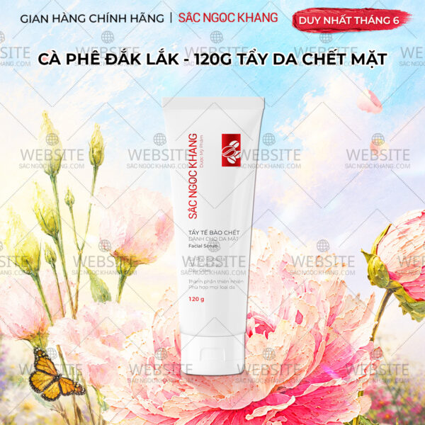 Tẩy Tế Bào Chết Cà Phê Dành Cho Da Mặt Sắc Ngọc Khang (Facial Scrub) (Tuýp 120 g)