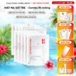Set 10 Mặt Nạ sợi tre dưỡng trắng mịn da Sắc Ngọc Khang 25g/miếng