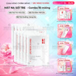 Set 10 Mặt Nạ sợi tre dưỡng trắng mịn da Sắc Ngọc Khang 25g/miếng