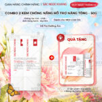 Combo 02 Kem Chống Nắng "Sa Mạc" Nâng Tông Sắc Ngọc Khang 50g