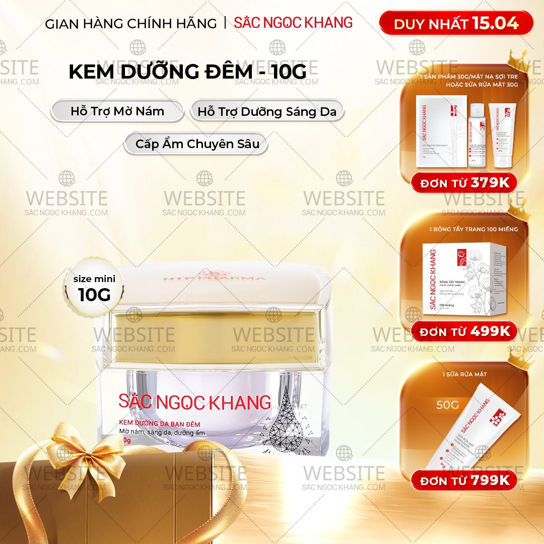 1729684957194259416 Kem Dưỡng Da Ban Đêm Sắc Ngọc Khang 10g - Dưỡng ẩm, mờ nám sạm, tàn nhang - Ảnh 1