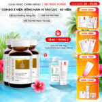 Combo 3 Hộp Viên Uống Vi Tảo Lục Sắc Ngọc Khang Đào Thải Nám 60 viên/hộp