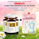 Combo 3 Hộp Viên Uống Vi Tảo Lục Sắc Ngọc Khang Đào Thải Nám 60 viên/hộp