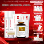 Combo Toàn Diện Mờ Nám, Đẹp Da Sắc Ngọc Khang: Nước tẩy trang 145ml, sữa rửa mặt 50g, nước hoa hồng 145ml, kem chống nắng 50g, kem dưỡng da ban đêm 10g, viên uống vi tảo lục 60v (phiên bản thường)