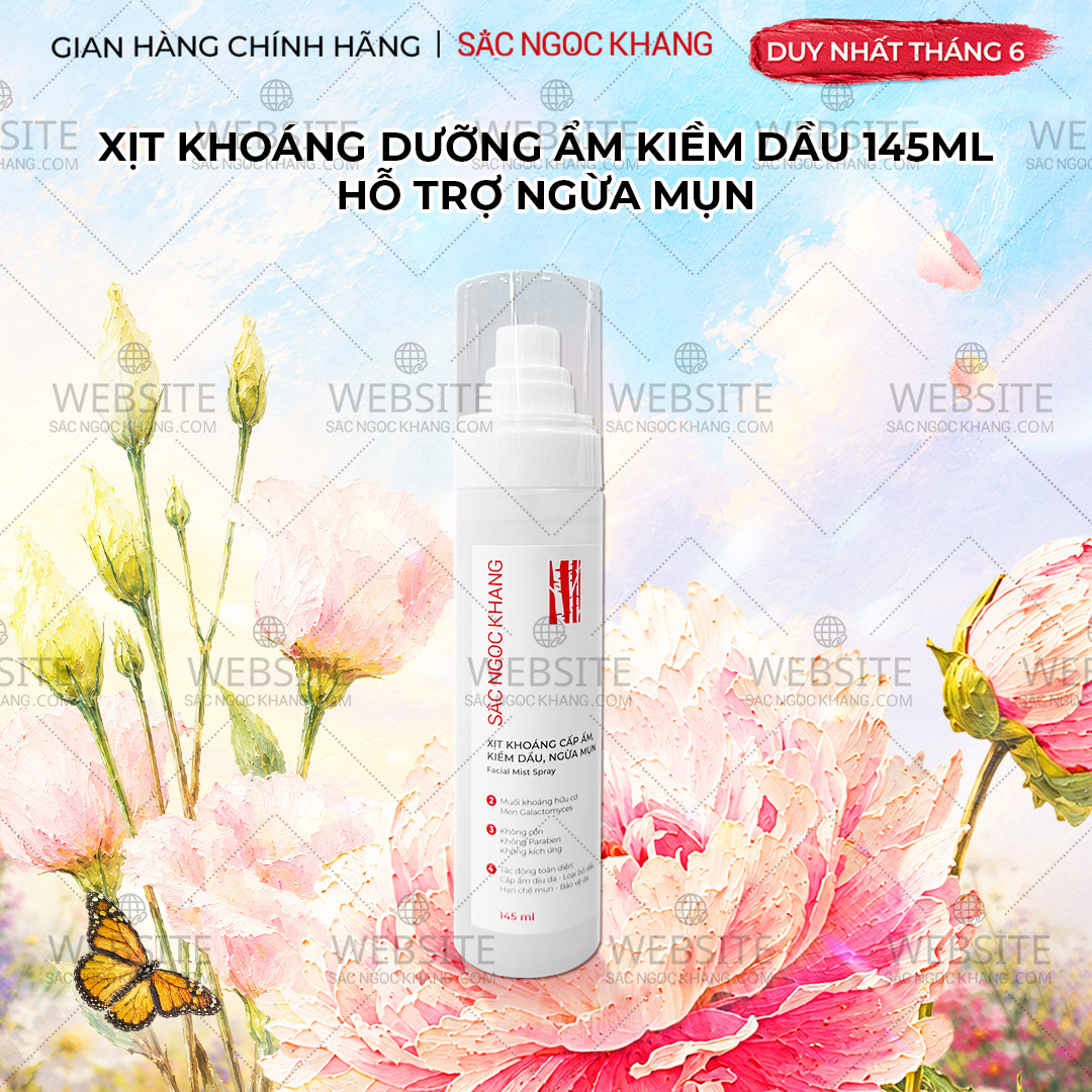 1730818671402912728 Xịt Khoáng Cấp Ẩm - Kiềm Dầu - Ngừa Mụn Sắc Ngọc Khang - Ảnh 1