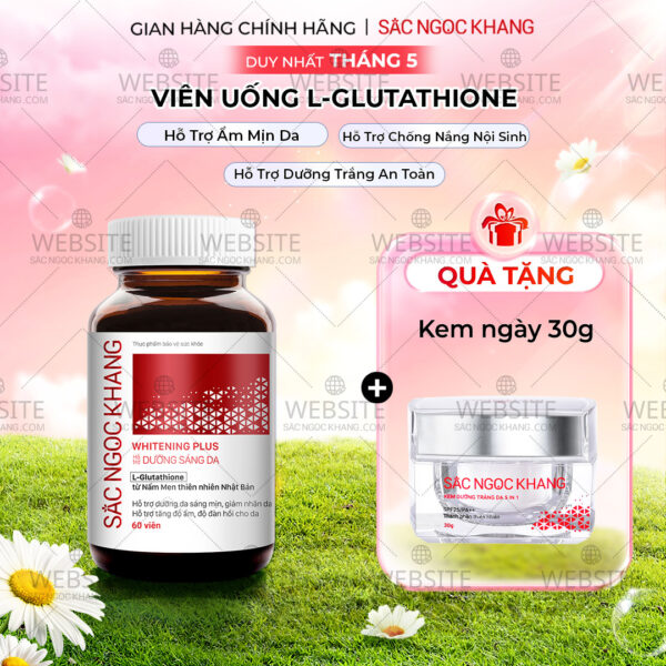 Viên Uống Glutathione Dưỡng Trắng Da Vượt Trội 60 viên