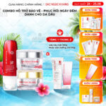 Combo Mờ Nám Dưỡng Trắng Kiềm Dầu Sắc Ngọc Khang (Kem dưỡng da ban ngày, kem dưỡng da ban đêm, kem chống nắng kiềm dầu)