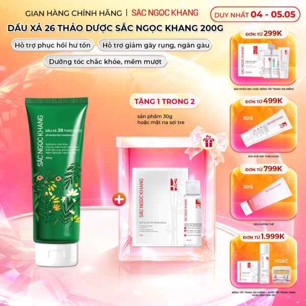 Dầu xả 26 loại thảo dược Sắc Ngọc Khang 200g