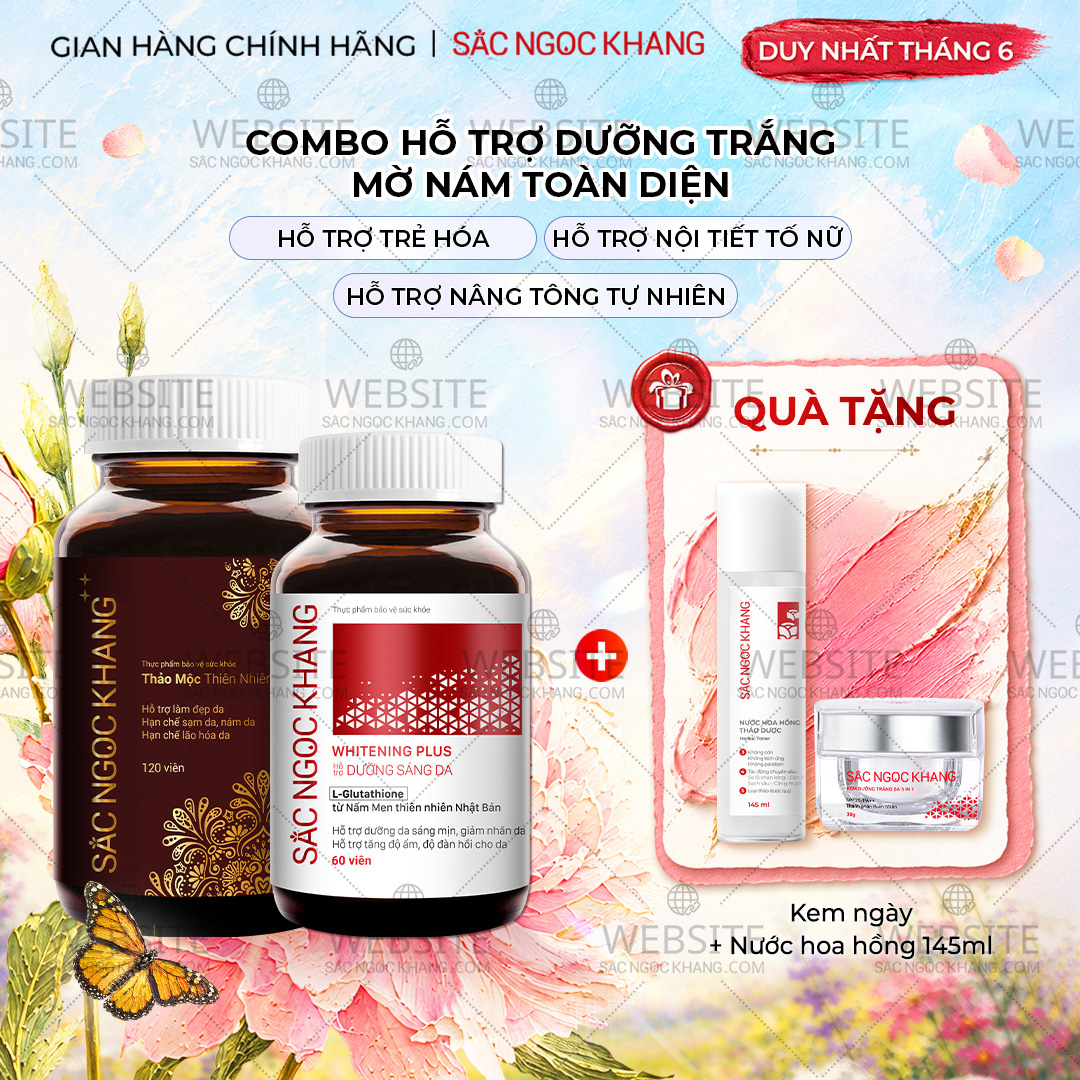 1732090816532876248 Combo Hỗ Trợ Mờ Nám - Dưỡng Trắng Cao Cấp Sắc Ngọc Khang - Ảnh 1