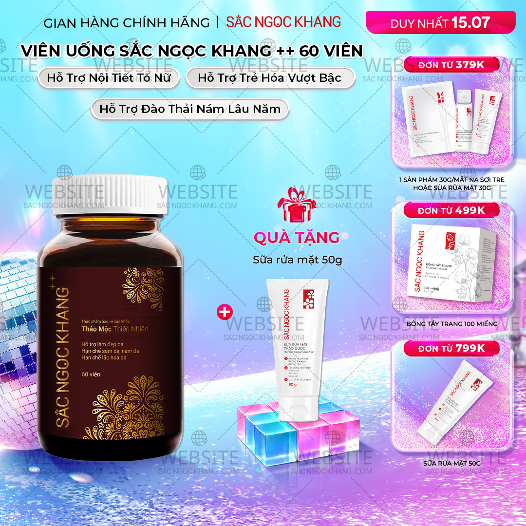 1729471982093568984(1) Viên Uống Mờ Nám, Hạn Chế Lão Hóa, Khỏe Đẹp Da Sắc Ngọc Khang++ Hộp 60 Viên - Ảnh 1