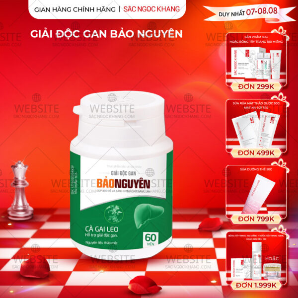 GIẢI ĐỘC GAN BẢO NGUYÊN (hộp 60 viên)