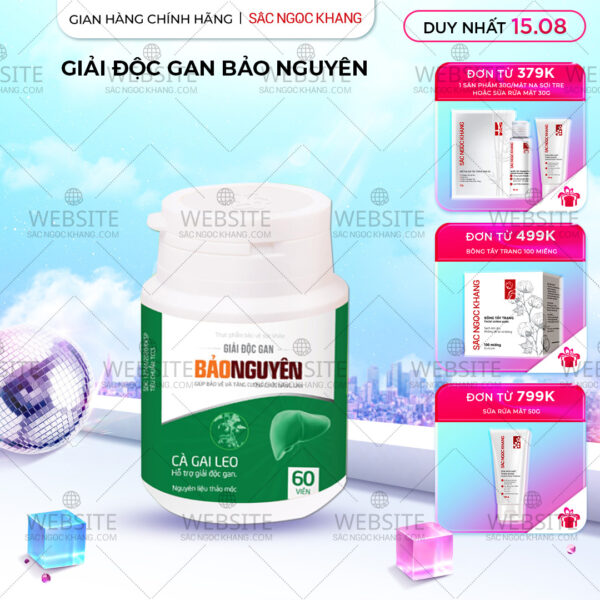 GIẢI ĐỘC GAN BẢO NGUYÊN (hộp 60 viên)