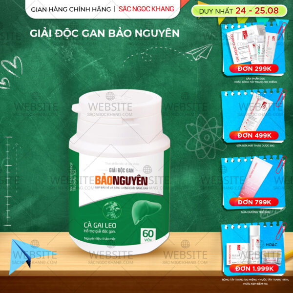 GIẢI ĐỘC GAN BẢO NGUYÊN (hộp 60 viên)