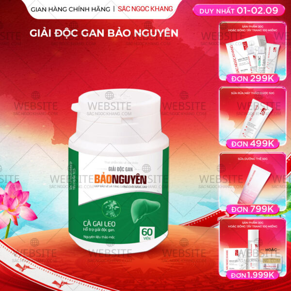 GIẢI ĐỘC GAN BẢO NGUYÊN (hộp 60 viên)