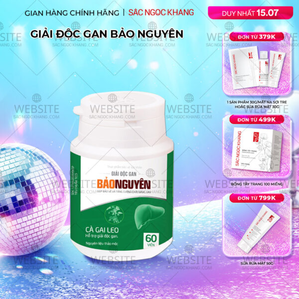 GIẢI ĐỘC GAN BẢO NGUYÊN (hộp 60 viên)