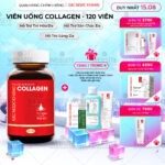 Viên Uống Collagen Dipeptide Hỗ Trợ Mờ Nếp Nhăn, Dưỡng Da Ẩm Mịn Sắc Ngọc Khang 120 viên