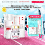 Combo 7 Sản Phẩm Chăm Sóc Da Toàn Diện Chuyên Sâu Sắc Ngọc Khang (Nước Tẩy Trang Thảo Dược, Sữa Rửa Mặt Thảo Dược, Nước Hoa Hồng Thảo Dược, Serum Siêu Dưỡng Trắng Vitamin C, Kem Dưỡng Da 5 In 1, Kem Dưỡng Ban Đêm, Kem Chống Nắng)