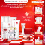 Combo 7 Sản Phẩm Chăm Sóc Da Toàn Diện Chuyên Sâu Sắc Ngọc Khang (Nước Tẩy Trang Thảo Dược, Sữa Rửa Mặt Thảo Dược, Nước Hoa Hồng Thảo Dược, Serum Siêu Dưỡng Trắng Vitamin C, Kem Dưỡng Da 5 In 1, Kem Dưỡng Ban Đêm, Kem Chống Nắng)
