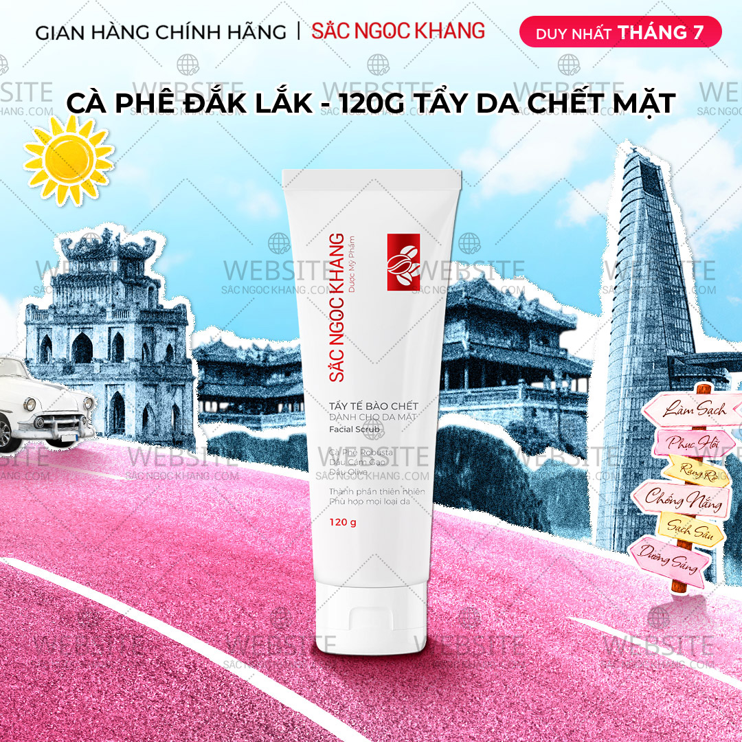 1729636992310545368 Tẩy Tế Bào Chết Cà Phê Dành Cho Da Mặt Sắc Ngọc Khang (Facial Scrub) (Tuýp 120 g) - Ảnh 1