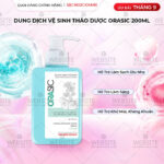 Dung Dịch Vệ Sinh Thảo Dược Orasic Dưỡng Hồng Sắc Ngọc Khang (Herbal Intimate Wash) 200ml