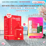 Nước Uống Collagen Dipeptide Mờ Nếp Nhăn - Dưỡng Ẩm Mịn Da Sắc Ngọc Khang (Hộp 30 túi x 20 ml)