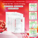 Set 10 Mặt Nạ sợi tre dưỡng trắng mịn da Sắc Ngọc Khang 23g/miếng