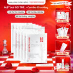 Set 10 Mặt Nạ sợi tre dưỡng trắng mịn da Sắc Ngọc Khang 23g/miếng