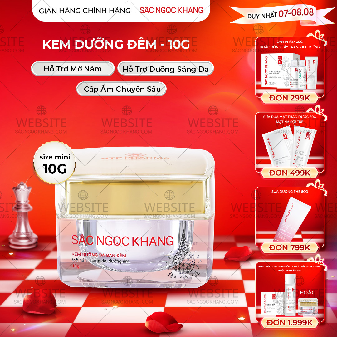 1729684957194259416 Kem Dưỡng Da Ban Đêm Sắc Ngọc Khang 10g - Dưỡng ẩm, mờ nám sạm, tàn nhang - Ảnh 1