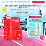 Nước Uống Collagen Dipeptide Mờ Nếp Nhăn - Dưỡng Ẩm Mịn Da Sắc Ngọc Khang (Hộp 30 túi x 20 ml)