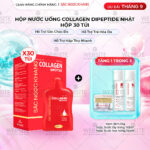 Nước Uống Collagen Dipeptide Mờ Nếp Nhăn - Dưỡng Ẩm Mịn Da Sắc Ngọc Khang (Hộp 30 túi x 20 ml)
