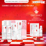 Combo Làm Sạch Da Chuyên Sâu Sắc Ngọc Khang (Sữa rửa mặt Thảo Dược 100g + Nước Hoa Hồng Thảo Dược 145ml + Nước Tẩy Trang Thảo Dược 145ml + Tẩy TBC 120g)