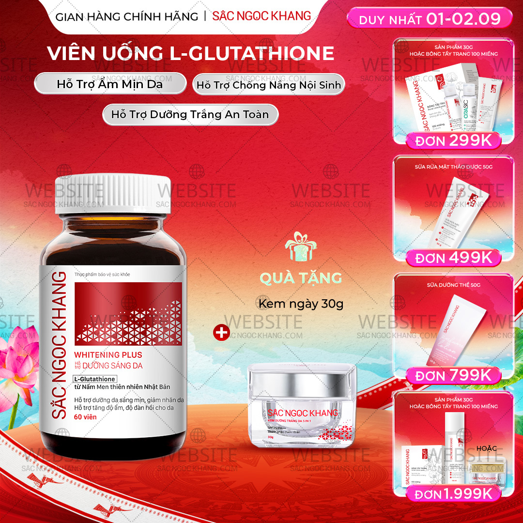 vien uong glutathione Viên Uống Dưỡng Trắng Da Vượt Trội 60 viên - Whitening Plus Sắc Ngọc Khang زيت عباد الشمس Choose the quantity:3 confezioni LIQUIDS – OLYMPEX SOLUTIONS