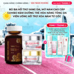 Combo Mờ Nám Dưỡng Trắng Cao Cấp Sắc Ngọc Khang: Viên Uống Sắc Ngọc Khang ++, Kem Dưỡng Da Ban Đêm, Kem Dưỡng Da Ban Ngày