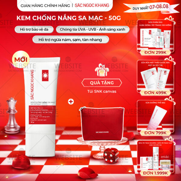 Kem Chống Nắng Sa Mạc Sắc Ngọc Khang 50g
