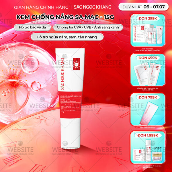 Kem Chống Nắng Sa Mạc Sắc Ngọc Khang 15g