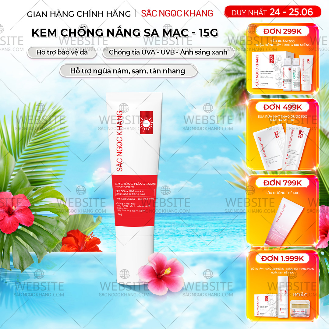 1734784245581776856 Kem Chống Nắng Sa Mạc Sắc Ngọc Khang 15g - Ảnh 1