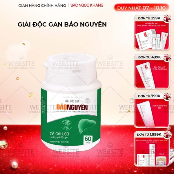 GIẢI ĐỘC GAN BẢO NGUYÊN (hộp 60 viên)