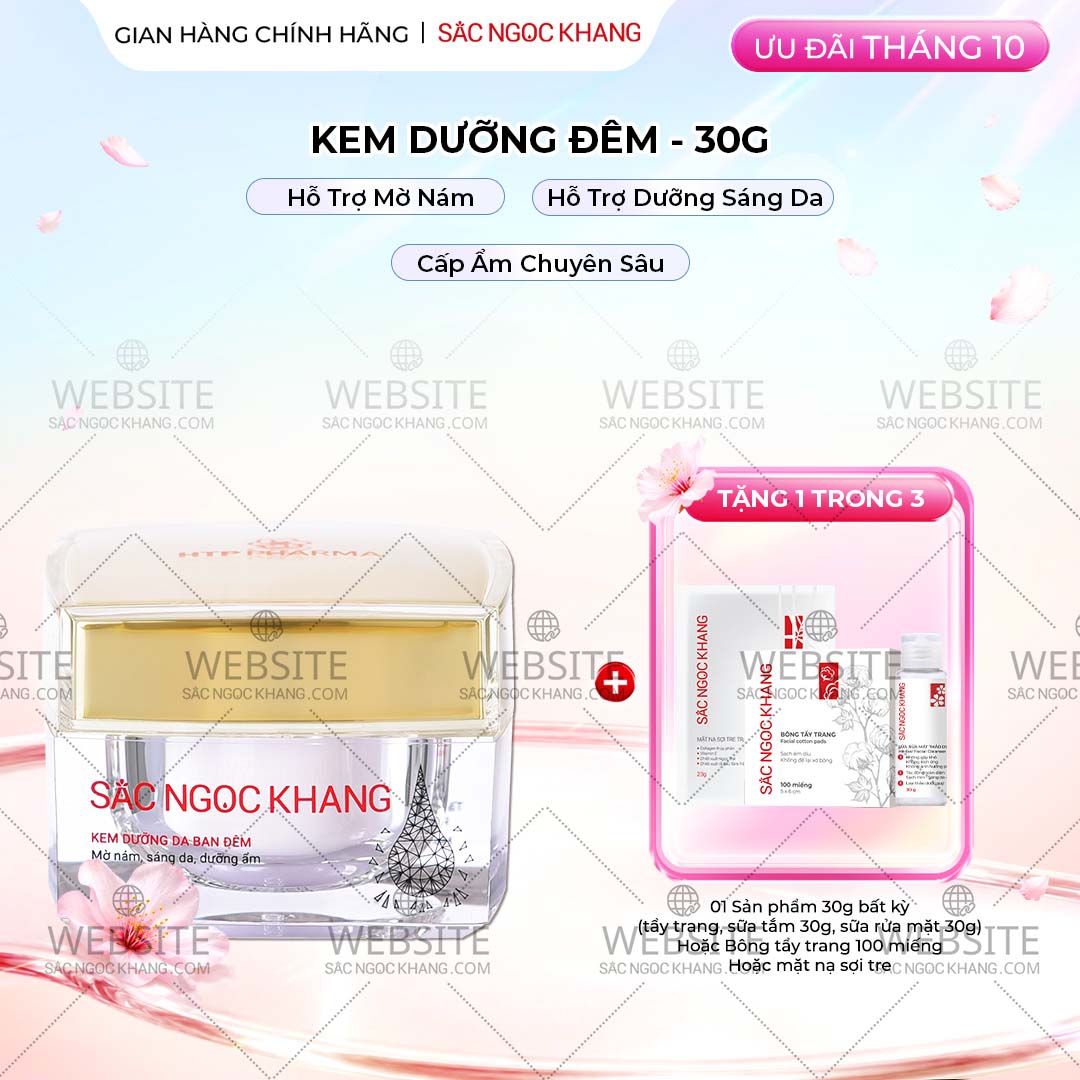 1729621277898214360 Kem Dưỡng Da Ban Đêm Sắc Ngọc Khang 30g - Dưỡng ẩm, mờ nám sạm, tàn nhang - Ảnh 1