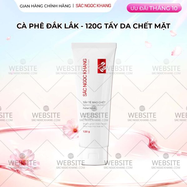 Tẩy Tế Bào Chết Cà Phê Dành Cho Da Mặt Sắc Ngọc Khang (Facial Scrub) (Tuýp 120 g)